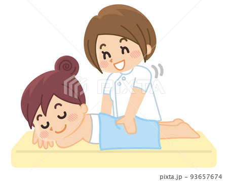 マッサージを受ける女性 93657674