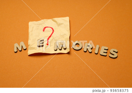Concept of problems with memory, amnesia disease 93658375