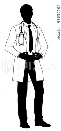 Silhouette Doctor Stock Illustrations – 39,087 Silhouette Doctor