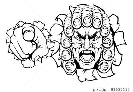 Angry Judge Cartoon Character Angry Judge Cartoon Character 93659519