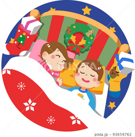 クリスマスに眠る子供たち 93659762