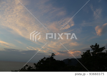 黄金崎公園の夕陽　 93660375