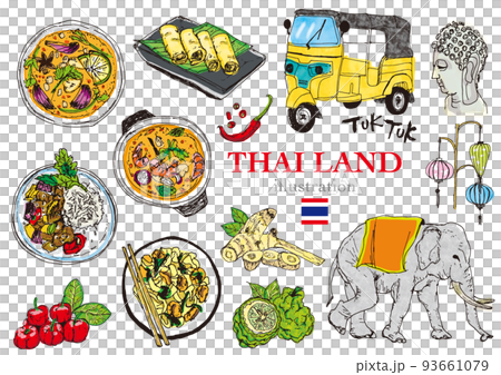 Hand-painted _Thailand_set1_color 93661079
