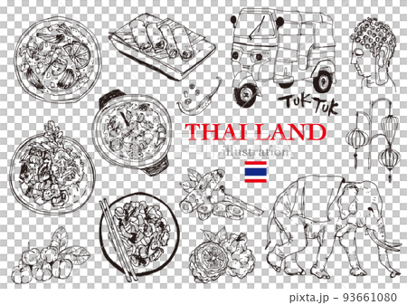 Hand-painted _ Thailand _set1 93661080
