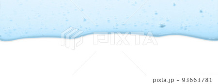 The blue texture of a cosmetic gel for moisturizing the skin. Isolated on white. Copy space 93663781