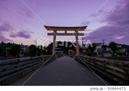 高山市宮前橋の風景 高山市宮前橋の風景 93664473