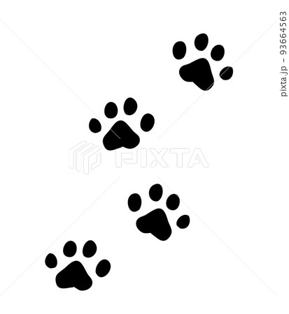 黒い猫の足跡 93664563