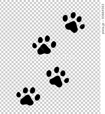 黒い猫の足跡 93664563