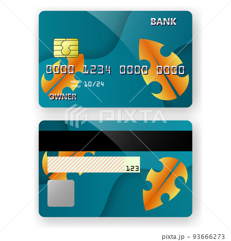 credit card template background design banking 93666273