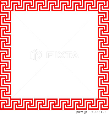 Border Manji Style Squareのイラスト素材 [93668198] - PIXTA