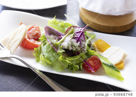 美味しい蒸し鶏野菜サラダ 93668748