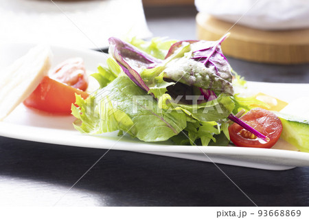 美味しい蒸し鶏野菜サラダ 93668869