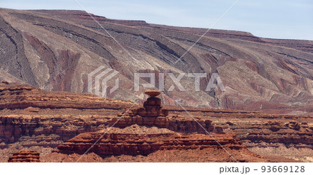 American Landscape in the Desert with Red Rock Mountain Formations. American Landscape in the Desert with Red Rock Mountain Formations. 93669128