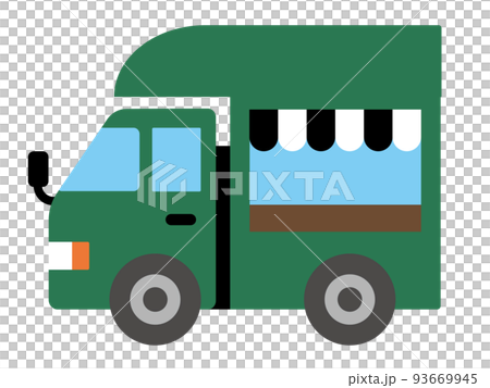 Cute kitchen car illustration B Cute kitchen car illustration B 93669945