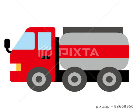 かわいいタンクローリーのイラストA 93669950
