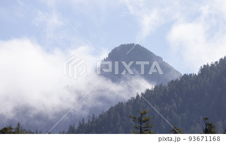 Canadian Nature Landscape with trees and mountains. Canadian Nature Landscape with trees and mountains. 93671168