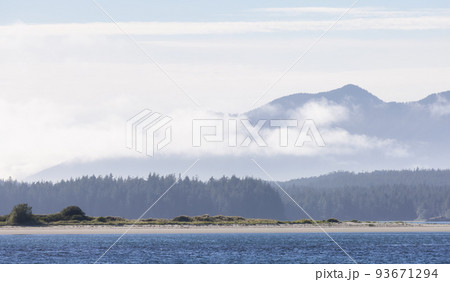 Tofino, Vancouver Island, British Columbia, Canada. View of Canadian Mountain Landscape Tofino, Vancouver Island, British Columbia, Canada. View of Canadian Mountain Landscape 93671294