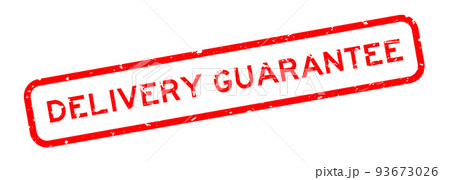 Grunge red delivery guarantee word square rubber seal stamp on white background Grunge red delivery guarantee word square rubber seal stamp on white background 93673026