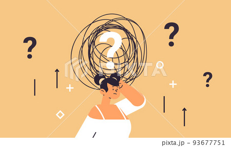 woman solving psychological problem in tangled brain psychotherapy session treatment of stress addictions concept 93677751