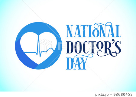 National doctors day. World doctors day template. Vector illustration. 93680455