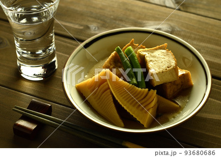 たけのこと厚揚げの煮物 たけのこと厚揚げの煮物 93680686