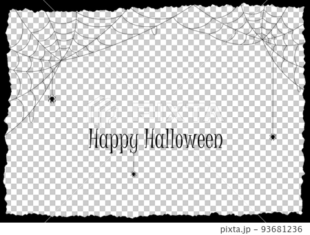 Halloween background illustration spider web frame Halloween background illustration spider web frame 93681236