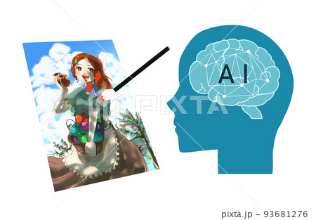 AI　イラストを描く 93681276