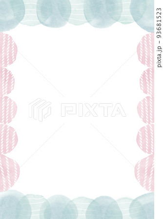 ふぞろいな淡い丸柄の背景(縦構図) 93681523