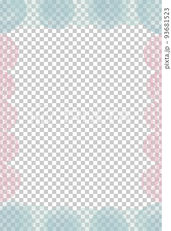 ふぞろいな淡い丸柄の背景(縦構図) 93681523