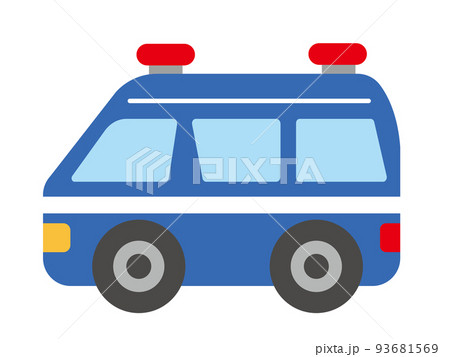 かわいい水道車のイラストA かわいい水道車のイラストA 93681569