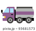 かわいいタンクローリーのイラストB 93681573