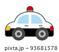 かわいいパトカーのイラストA 93681578