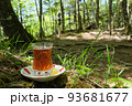 山とチャイ。喫茶の時間。南アルプスの絶景トレイル。日本の雄大な自然。 93681677