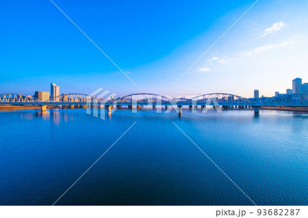 淀川の朝 淀川の朝 93682287