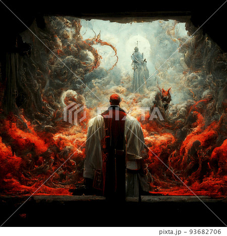 神と悪魔の戦い　最終戦争「AI生成画像」 93682706