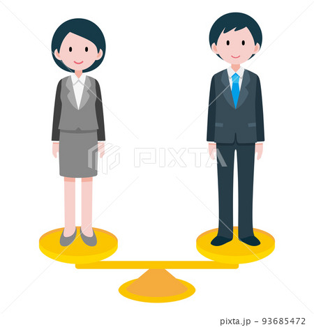 男女差別、ジェンダーギャップをなくそう　のイラスト 93685472