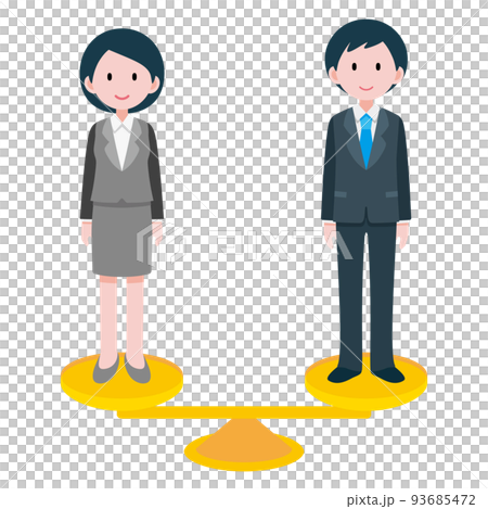 男女差別、ジェンダーギャップをなくそう　のイラスト 93685472