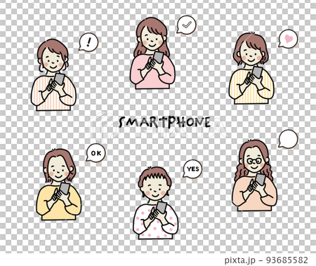 使用智能手機的少婦 使用智能手機的少婦 93685582