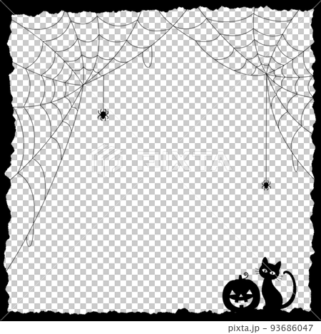 萬聖節背景圖蜘蛛網框架 93686047
