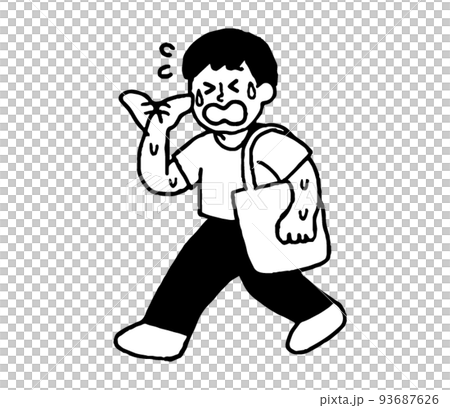 Sweaty plain clothes men (simple) 93687626