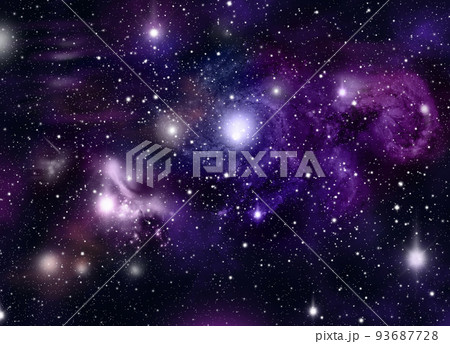 A space of the galaxy ,atmosphere with stars at dark background 93687728