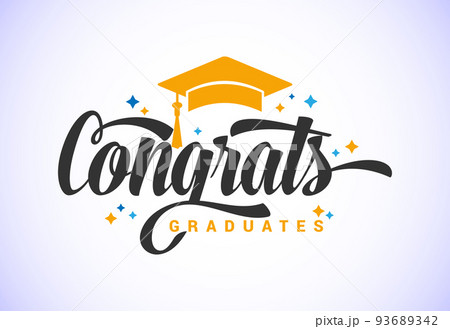 Graduation ceremony. Congratulations graduates design for 93689342