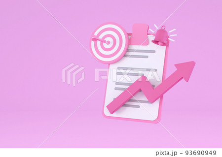 Clipboard and darts to success business concept Clipboard and darts to success business concept 93690949