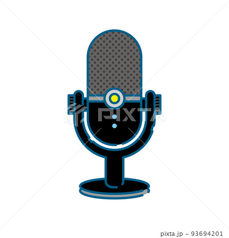 シンプルなマイクのイラスト 93694201