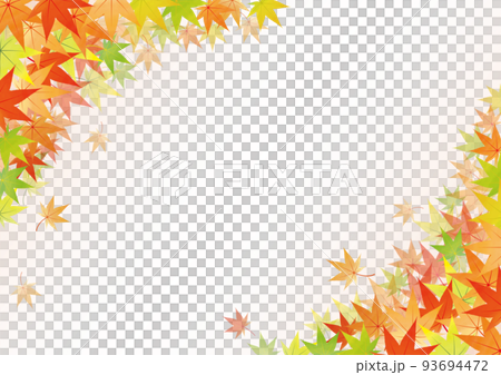 秋に紅葉するモミジの背景イラスト素材 秋に紅葉するモミジの背景イラスト素材 93694472
