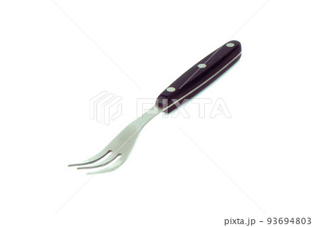 a fork with three teeth, isolated on a white background a fork with three teeth, isolated on a white background 93694803