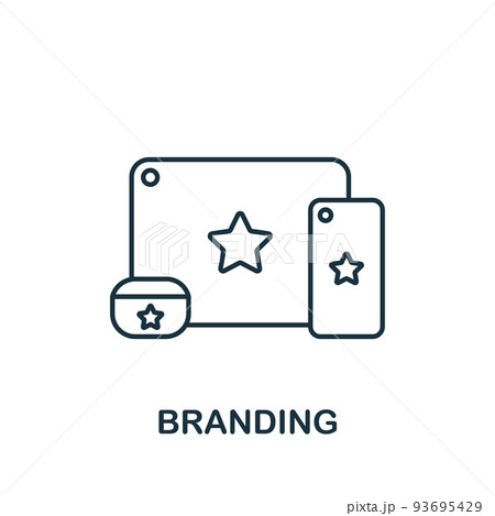 Content Structure icon. Line simple Web Design icon for templates, web design and infographics 93695429