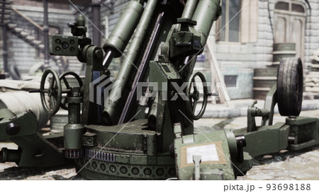 cannon gun in the city 93698188