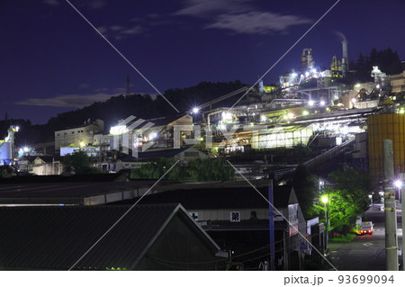 東邦亜鉛工場夜景 群馬県安中市 東邦亜鉛工場夜景 群馬県安中市 93699094