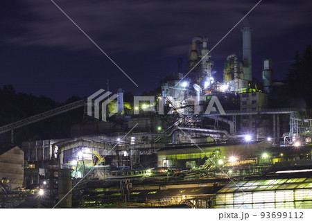 東邦亜鉛工場夜景 群馬県安中市 東邦亜鉛工場夜景 群馬県安中市 93699112